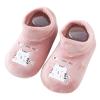 Prewalker First Walkers Girl Shoes Toddler Warm Non-slip Boy Floor Fleece Socks Baby Toddler Boy (Pink, 6-12 Months) view 1