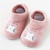 Prewalker First Walkers Girl Shoes Toddler Warm Non-slip Boy Floor Fleece Socks Baby Toddler Boy (Pink, 6-12 Months) view 2