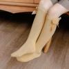 Length Knee-High Kids Toddler Baby Girls Princess Socks Mid-Calf Stockings Solid Sock Infant Girls (Beige, 3-18 Months) view 2