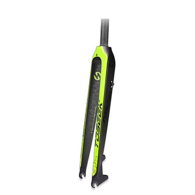 HSQMA Bike Rigid Fork 26/27.5/29 Inch Carbon Fiber Mountain Bike Disc Brake Front Fork 1-1/8 Straight Tube Threadless Fork Quick Release 9mm