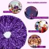 Chivao 24 Pcs Cheerleading Pom Poms, Metallic Foil Handle Cheer Squad Team Spirited Fun for Party, Sports Dance Cheer, 30 Grams Weight Each(Purple) view 4