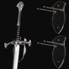 WANLIAN Sword Cards Sword Stand Wall Mounted Sword Wall Card Acrylic Sword Wall Display Card Shield Sword Stand with Hardware (1 piece transparent) view 2