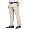 Uohzus Men's Slim Fit Beige Dress Pants Formal Pants Dress Slacks for Men view 1
