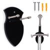 Wall Mounted Sword Card Sword Holder Sword Wall Card Acrylic Sword Wall Display Card Shield Sword Holder Knife Holder Dagger Holder (1 piece black) view 1