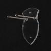Wall Mounted Sword Card Sword Holder Sword Wall Card Acrylic Sword Wall Display Card Shield Sword Holder Knife Holder Dagger Holder (2 pieces transparent) view 4