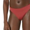 Amazon Essentials Women's Classic Full Coverage Low Rise Bikini Swimsuit Bottom, Brick Red, 1X view 3