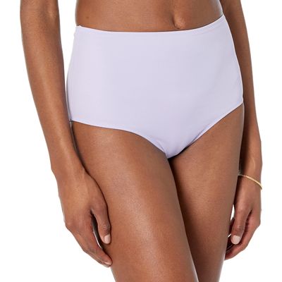Amazon Essentials Women's High Waist Swim Bottom (Available in Plus Size), Lavender, 1X