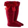 Kids Baby Stockings Mid-Calf Toddler Sock Girls Knee-High Solid Princess Length Socks Baby Boy Clothes (Wine, 3-5 Years) view 1