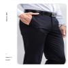 Uohzus Men's Slim Fit Beige Dress Pants Formal Pants Dress Slacks for Men view 2