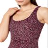 Amazon Essentials Women's One-Piece Coverage Swimsuit (Available in Plus Size), Brick Red Leopard, Medium view 4