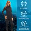 Women Wetsuit Neoprene Wet Suit - 3mm Thermal Scuba Gear Back Zip Ultra Stretch Black Swimsuit Long Sleeve Full Body Warm Men Diving Suits for Snorkeling Swimming Outdoor Water Sports Diver XXXL view 2