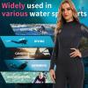 Women Wetsuit Neoprene Wet Suit - 3mm Thermal Scuba Gear Back Zip Ultra Stretch Black Swimsuit Long Sleeve Full Body Warm Men Diving Suits for Snorkeling Swimming Outdoor Water Sports Diver XXXL view 3