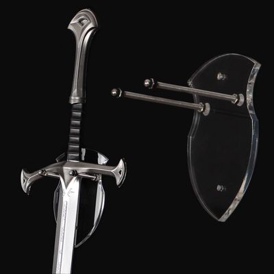 Wall Mounted Sword Card Sword Holder Sword Wall Card Acrylic Sword Wall Display Card Shield Sword Holder Knife Holder Dagger Holder (1 piece transparent)