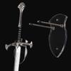 Wall Mounted Sword Card Sword Holder Sword Wall Card Acrylic Sword Wall Display Card Shield Sword Holder Knife Holder Dagger Holder (1 piece transparent) view 1