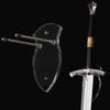 Wall Mounted Sword Card Sword Holder Sword Wall Card Acrylic Sword Wall Display Card Shield Sword Holder Knife Holder Dagger Holder (1 piece transparent) view 3