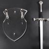 Wall Mounted Sword Card Sword Holder Sword Wall Card Acrylic Sword Wall Display Card Shield Sword Holder Knife Holder Dagger Holder (1 piece transparent) view 4