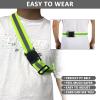 Miushion 10 Pack High Visibility Reflective Belt, Army PT Reflective Belt Military Reflective Running Gear Reflector Belt Men Women Walking Running Cycling view 2