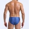 JEsilunmaMY Lace Up Underwear for Men Low Rise Quick-Drying Bulge Pouch Bikini Briefs Solid Color Strappy Beach Underpants (Blue2,X-Large) view 4