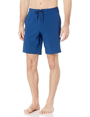 Amazon Essentials Men's Board Shorts, Deep Blue, X-Small