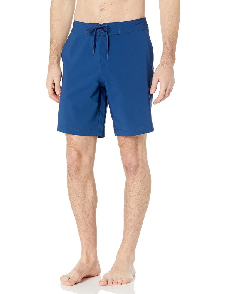 Amazon Essentials Men's Board Shorts, Deep Blue, X-Small