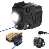 SIXRAY Pistol Light Laser Combo 420 Lumen Flashlight with Blue Laser Beam for Handgun, Strobe, Magnetic Charging, Picatinny Mounted Light view 1