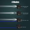 SIXRAY Pistol Light Laser Combo 420 Lumen Flashlight with Blue Laser Beam for Handgun, Strobe, Magnetic Charging, Picatinny Mounted Light view 3