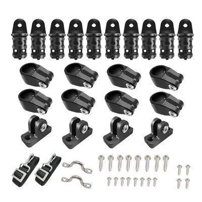 Bimini Top Fittings - 7/8" Nylon Set for Boat Canopy, Bow Hardware