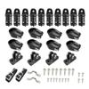 Bimini Top Fittings - 7/8" Nylon Set for Boat Canopy, Bow Hardware view 1