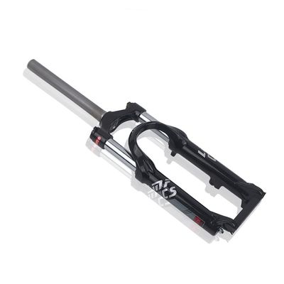 Jejy Mountain Bike Front Fork 20 26 Inch, Bicycle Mechanical Fork Shoulder Control Shock Absorber Aluminum Alloy QR 9mm Quick Release (Color : Black, Size : 20inch)