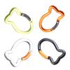 4PCS Fish Bone Shape Keychain Clips Mini Carabiner - 3 inch Aluminum Durable Quick Release Auto Locking Spring Loaded for Home Rv Camping Fishing Hiking Traveling and Sports Outdoors view 1