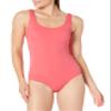 Amazon Essentials Women's One-Piece Coverage Swimsuit (Available in Plus Size), Salmon Pink, XX-Large view 1