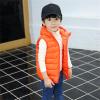 Toddler Baby Girls Boys Winter Warm Vest Clothes Sleeveless Solid Jacket Kids Down Quilted Gilet (Orange, 5-6 Years) view 3
