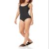 Amazon Essentials Women's One-Piece Scoop Neck Coverage Swimsuit (Available in Plus Size), Washed Black, X-Small view 4