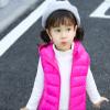 Toddler Baby Girls Boys Winter Warm Vest Clothes Sleeveless Solid Jacket Kids Down Quilted Gilet (Hot Pink, 4-5 Years) view 2