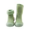 Kids Toddler Baby Boys Girls Solid Warm Knit Soft Sole Rubber Shoe Socks Slipper Stocking Soundproof (Green, 26) view 3