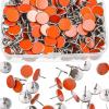 200 Pack Reflective Tacks Trail Marking Tacks Reflective Trail Markers Hunting Reflector Mark Trail for Hunting Hiking Camping Tree Stand(Orange) view 1