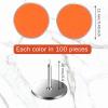 200 Pack Reflective Tacks Trail Marking Tacks Reflective Trail Markers Hunting Reflector Mark Trail for Hunting Hiking Camping Tree Stand(Orange) view 2
