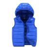 Toddler Baby Girls Boys Winter Warm Vest Clothes Sleeveless Solid Jacket Kids Down Quilted Gilet Coat (Blue, 4-5 Years) view 1