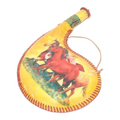 Bota Wine Bag Leather Water Canteen Portable Leak- Proof Wine Flasks Mongolian Water Bag Portable Sports Bottle Photograph Props for Performance Camping