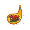 Bota Wine Bag Leather Water Canteen Portable Leak- Proof Wine Flasks Mongolian Water Bag Portable Sports Bottle Photograph Props for Performance Camping view 2