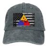 Army 4th Armored Division Casquette Dad Hat Sandwich Baseball Unisex Baseball Adjustable Washed Cap view 1