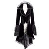 BCDlily Victorian Steampunk Tail Jacket for Women Plus Size Renaissance Dress Medieval Pirate Renaissance Goth Costume Black view 3
