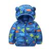 Zipper Jacket Toddler Boys Girls Winter Cartoon Prints Coat Bear Ears Hooded With Pocket Jacket (Blue, 2-3 Years) view 1