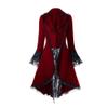 BCDlily Victorian Steampunk Tail Jacket for Women Plus Size Renaissance Dress Medieval Pirate Renaissance Goth Costume Red view 1