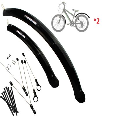 TXMACHINE fenders Bike Front fendder and Rear Fender for Water and mud Protection with a Full Set of Screws,spacers and 8pcs Cable Ties (2 Sets fenders)