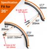 TXMACHINE fenders Bike Front fendder and Rear Fender for Water and mud Protection with a Full Set of Screws,spacers and 8pcs Cable Ties (2 Sets fenders) view 3