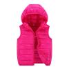 Toddler Baby Girls Boys Winter Warm Vest Clothes Sleeveless Solid Jacket Kids Down Quilted Gilet (Hot Pink, 5-6 Years) view 1