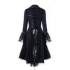 BCDlily Victorian Steampunk Tail Jacket for Women Plus Size Renaissance Dress Medieval Pirate Renaissance Goth Costume Black view 4