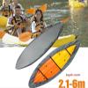 Professional Universal Kayak Cover Canoe Boat Waterproof UV Resistant Dust Storage Cover Shield 420D Oxford Protection Sunblock Shield for Fishing Boat,2.1to2.5m view 4
