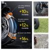 Xiaoki Electric Scooter Tires, 10-inch Pneumatic tire Wheel Set, 75/65-6.5 Off-Road Tires, Aluminum Wheels with disc Brakes, Scooter Accessories Replacement Wheels,B view 2